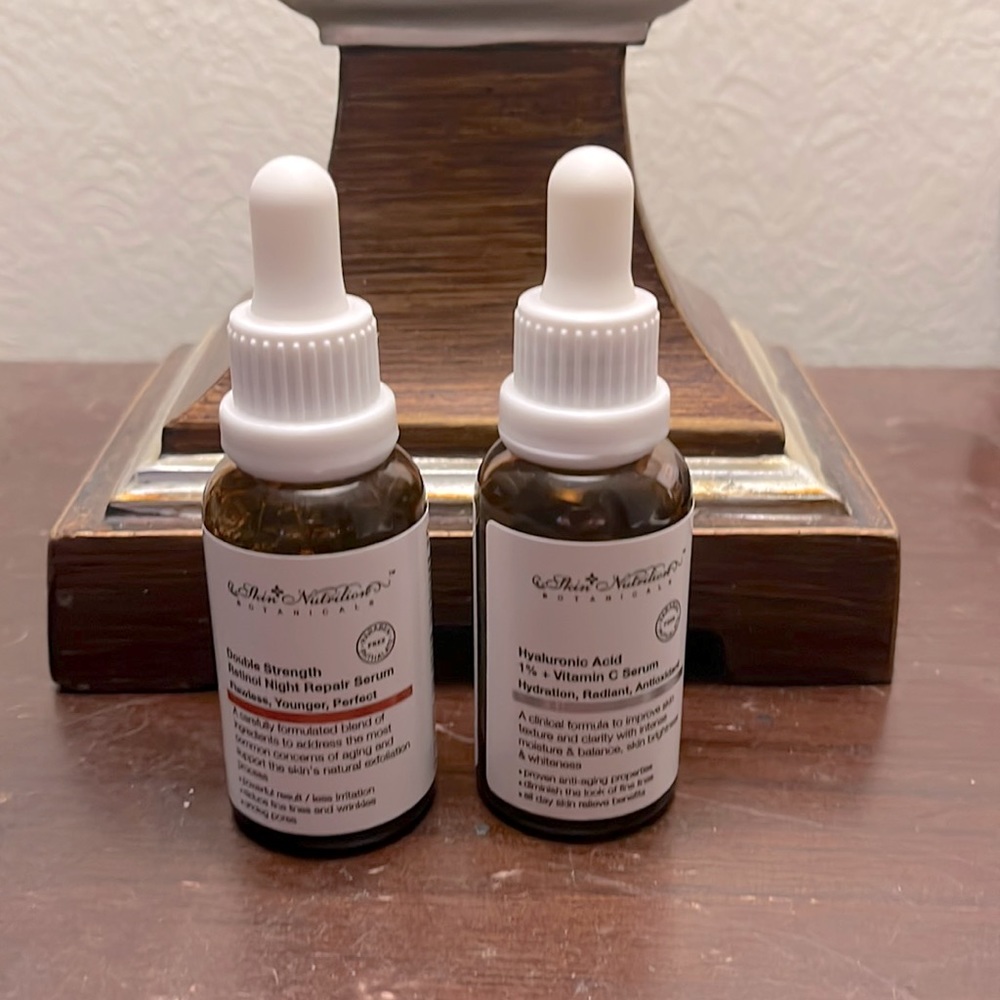 Anti-aging Serum Set Day Night Retinol Vitamin C